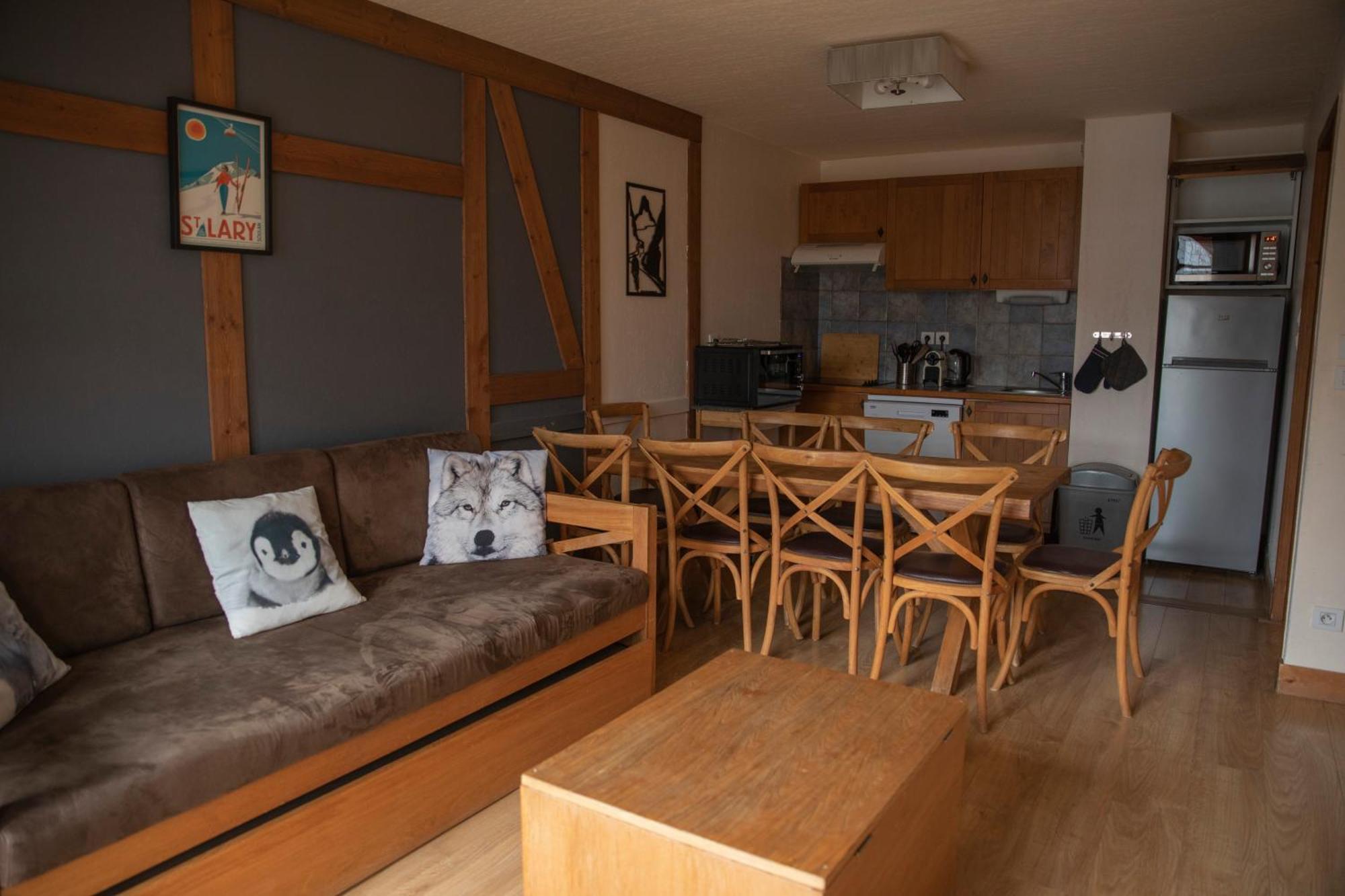 Apparts Au Coeur De St-Lary - Piscine Chauffee Et Sauna Saint-Lary-Soulan Rum bild